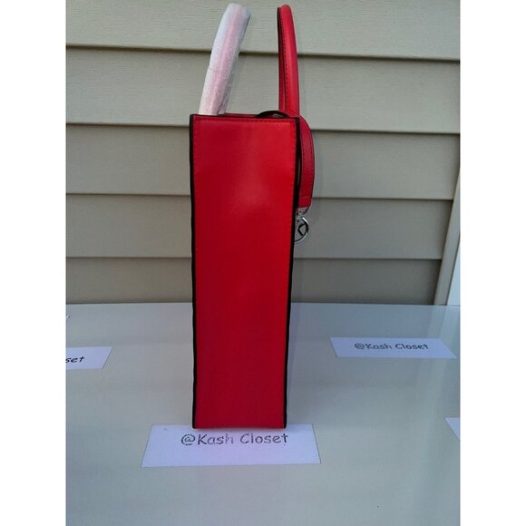 Michael Kors mercer medium graphic logo ombre print shopper tote bag coral reef - Picture 11 of 11